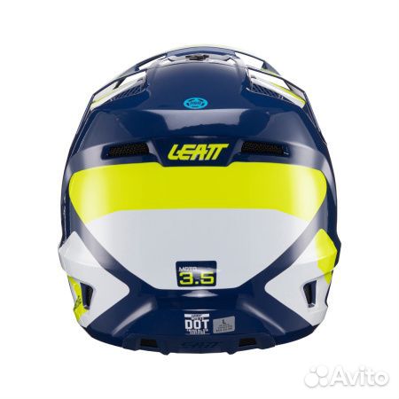 Кроссовый шлем Leatt 3.5 V24 Blue+очки