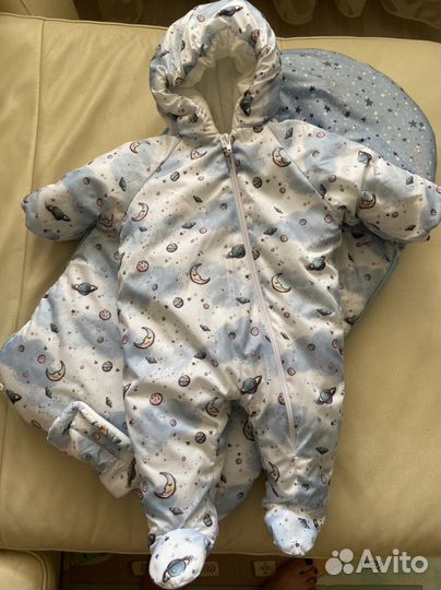 Комплект на выписку(комбинезон+конверт)