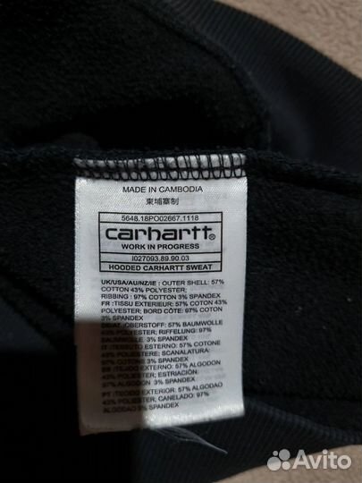 Худи Carhartt WIP hooded sweat оригинал