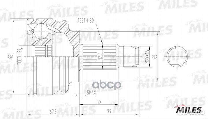 ШРУС наружный GA20042 Miles