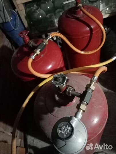 Рампа для газового котла с балонами