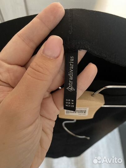 Юбка карандаш черная Stradivarius