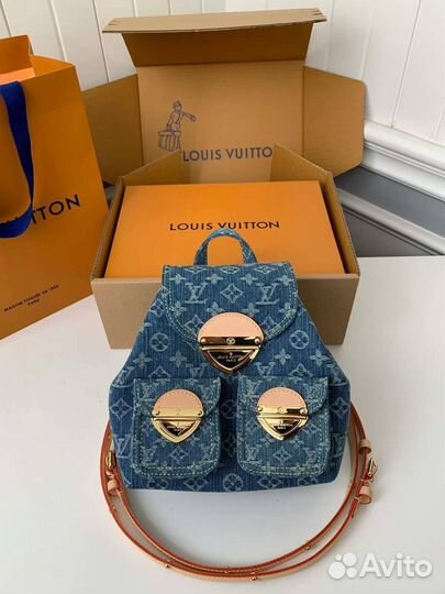Рюкзак Louis vuitton джинсовый