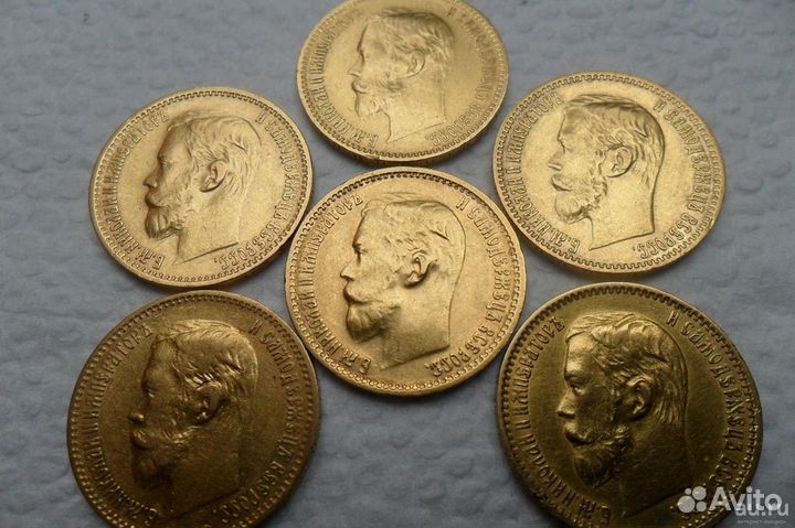 Золото монета Николай 2