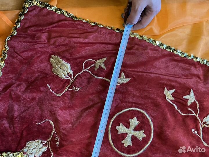 Комплект церковного шитья покровцы и воздух