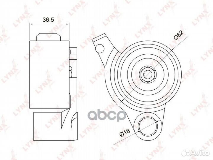 Ролик ремня грм toyota camry 3.0 91-01 /lexus R