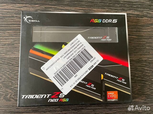 DDR5 32GB 6000Mhz AMD expo Trident Z5 Neo RGB