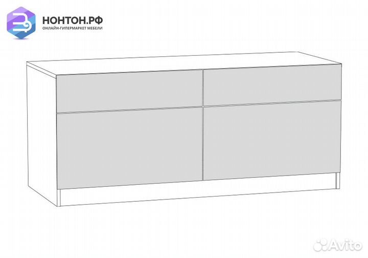 Тумба Ливерпуль белый / ясень ваниль