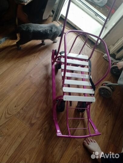 Детские санки коляска бу