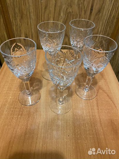 Хрустальные фужеры/ бокалы/ стопки СССР
