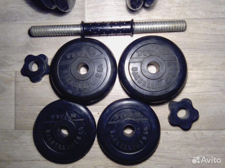 Гантели обрезиненные наборные Barbell