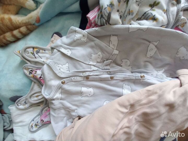 Вещи пакетом на девочку 68-74 рост