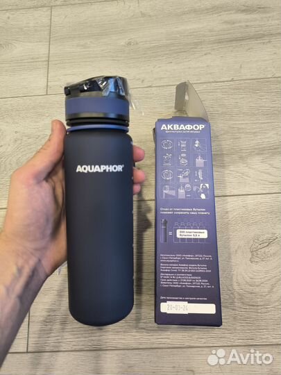 Спортивная бутылка фильтр для воды аквафор