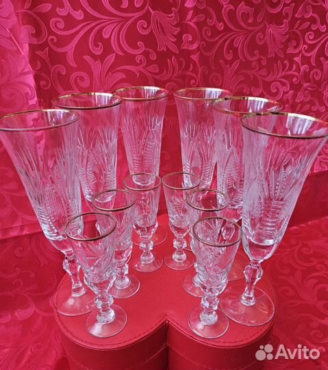 Комплект Хрусталь Бокал Рюмка