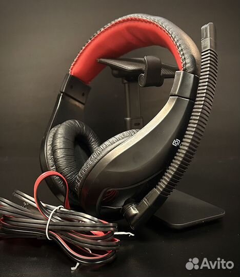 Наушники компьютерные игровые проводные с микрофон