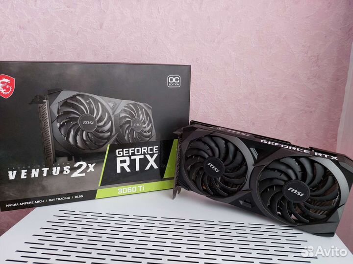 Видеокарта MSI RTX 3060 ti ventus 2 X OC (LHR)