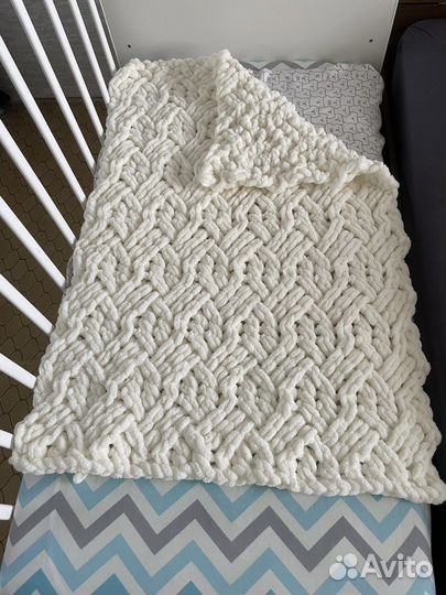 Детский плед из пряжи Alize Puffy