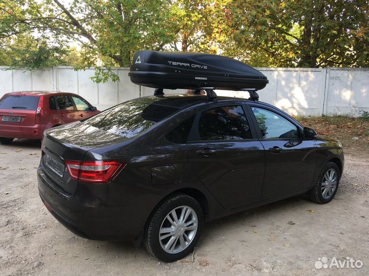 Автобокс TerraDrive 480 черный матовый на Лада
