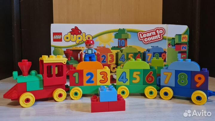 Lego duplo поезд, счёт 10