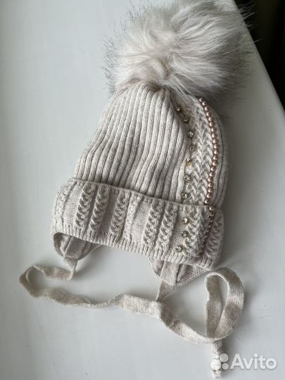 Шапка зимняя для девочки 1 год