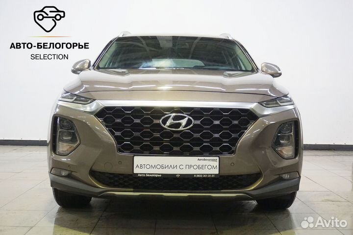Hyundai Santa Fe 2.2 AT, 2019, 128 000 км