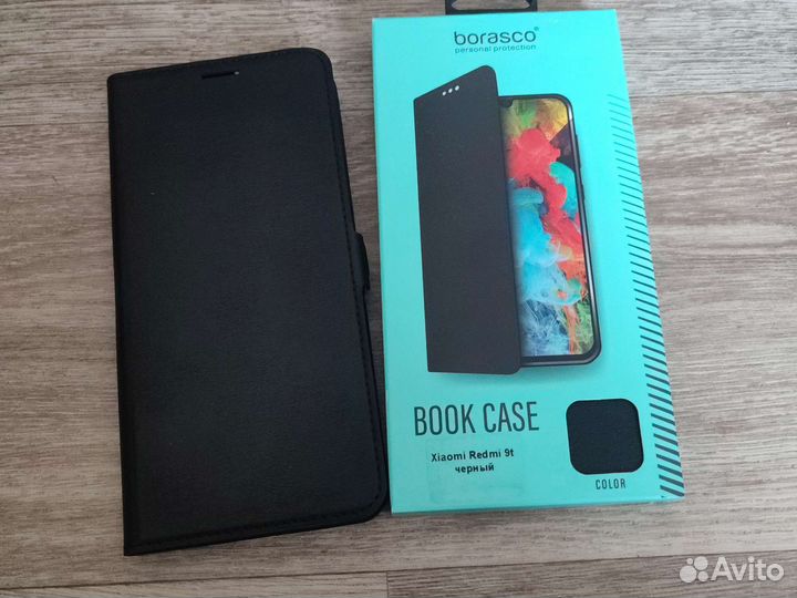 Чехол книжка Xiaomi Redmi 9t черный