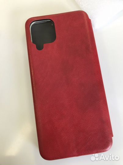 Чехол-книжка на Samsung Galaxy A22 red (SM-225)