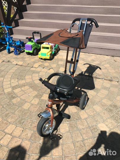 Детский велосипед с родительской ручкой