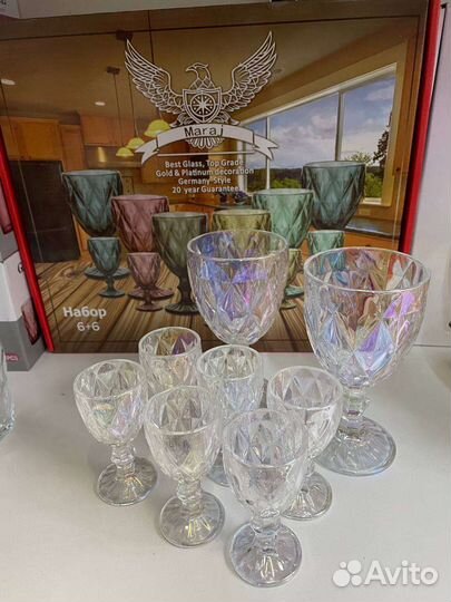 Набор бокалы с рюмками