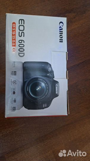 Зеркальный фотоаппарат canon EOS 600d