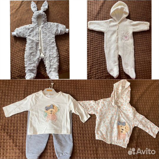 Огромный пакет вещей для девочки 50-80р