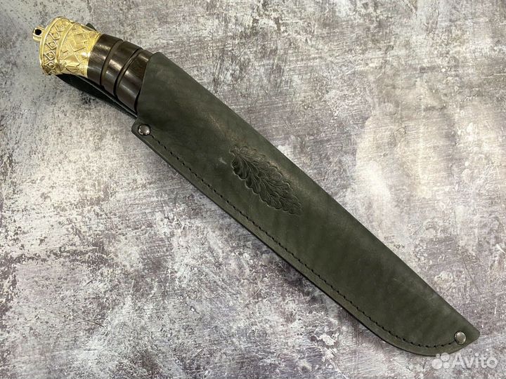 Нож Пластунский, сталь 95Х18, черный граб, Медтех