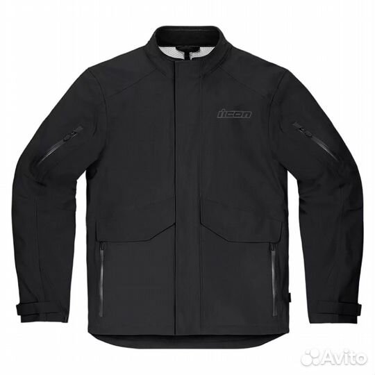 Icon Stormhawk WP туристическая мотокуртка черная