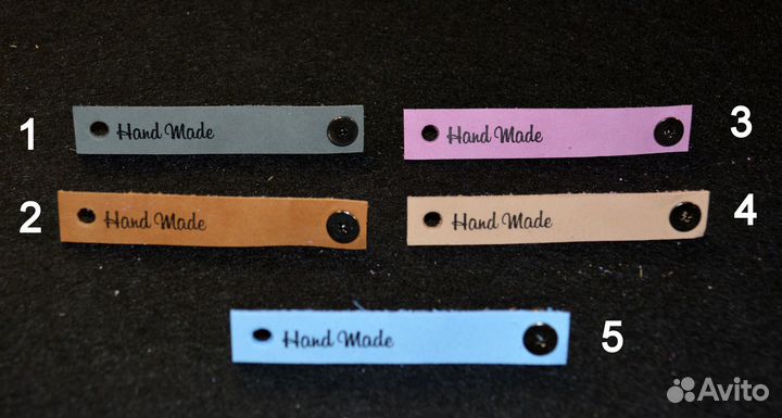 Бирка для изделий Хэнд Мейд. кожа