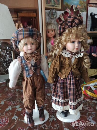 Пара Коллекционных / Интерьерных кукол