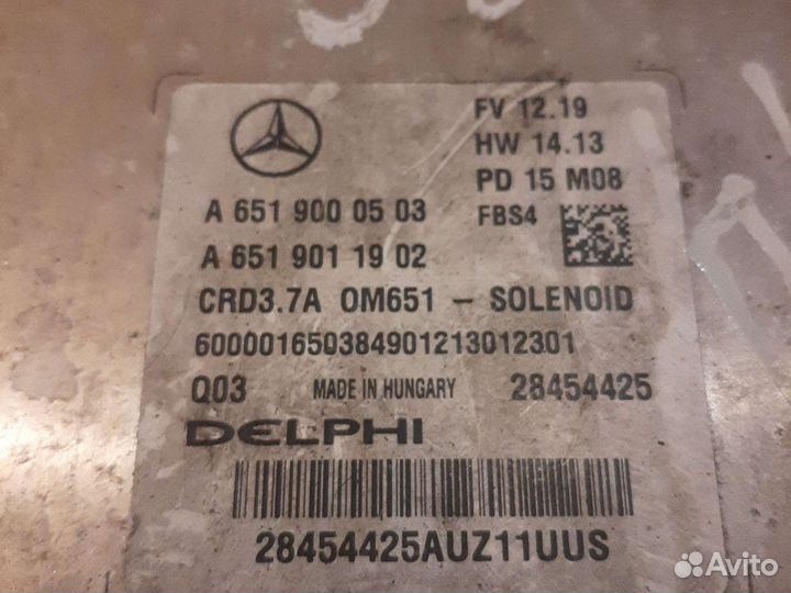 Блок управления двс мерседес m 651