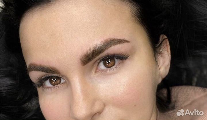 Перманентный макияж бровей губ и век татуаж