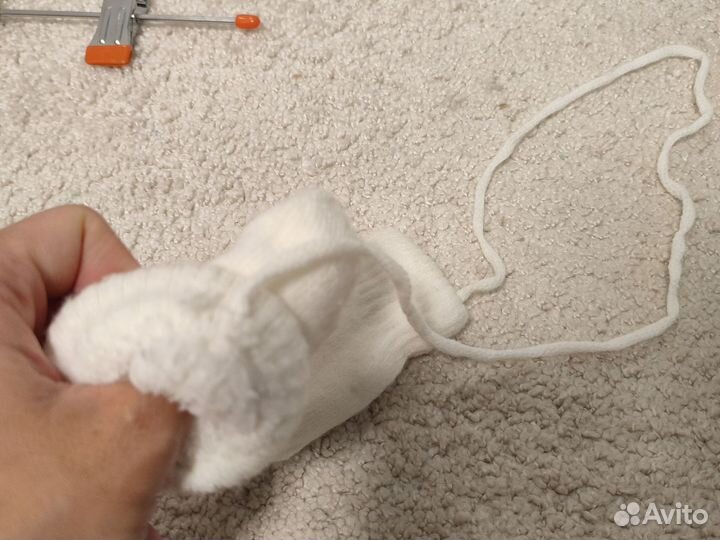 Тёплые варежки на 1-1, 5 года