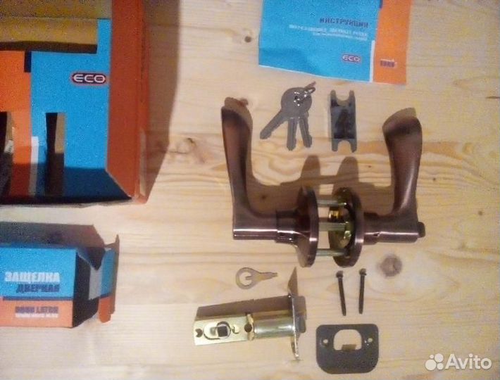 Дверные ручки комплект hopa 3В3-01-Э Ст. Медь