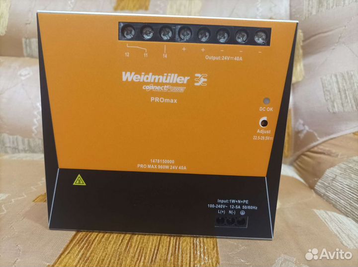 Weidmuller 1478150000 PRO MAX 960W 24V 40A