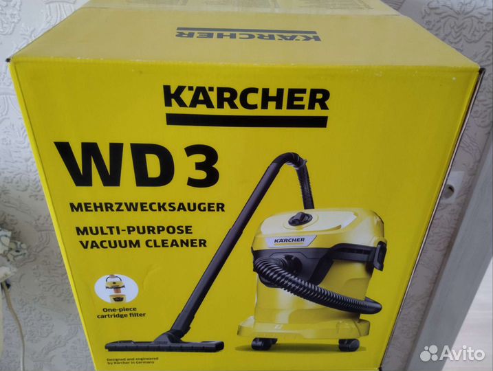 Пылесос строительный Karcher WD-3