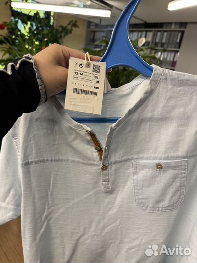 Футболка рубашка zara 164