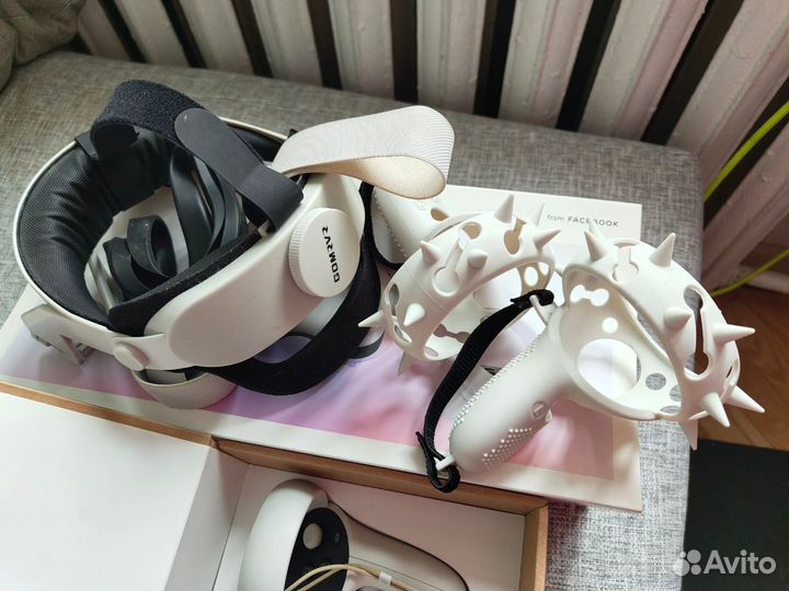 Vr очки oculus quest 2 128gb + чехлы + крепление д