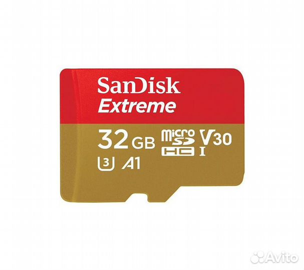 Карта памяти SanDisk microsdhc Extreme UHS-I U3 V30 A1 (100/60MB/s) 32GB + ADP