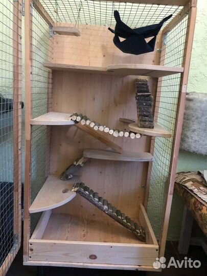Витрина клетка для грызунов шиншилл дегу