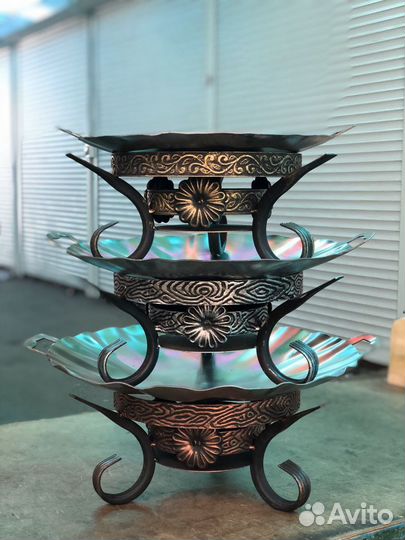 Садж для подачи шашлыка,нерж