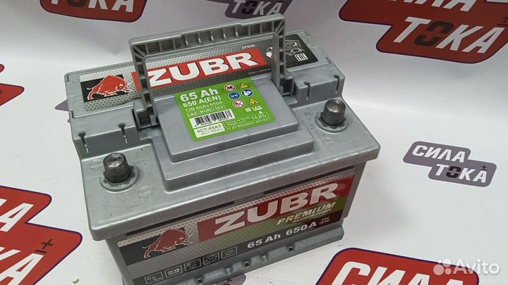 Акб zubr на ниссан тиида 65ач(сам)