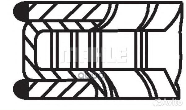 Комплект поршневых колец 47947N0 Mahle/Knecht