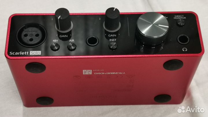 Звуковая карта Focusrite Scarlett Solo 3rd Gen