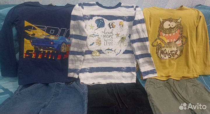 Детские вещи пакетом (размер 122 для мальчика)